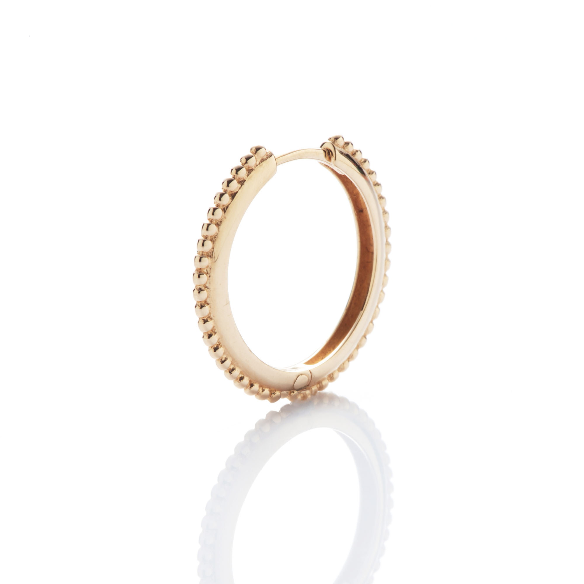 Angèle Brousse Georgia gm créole milgrain or 18 carats 1,6 cm