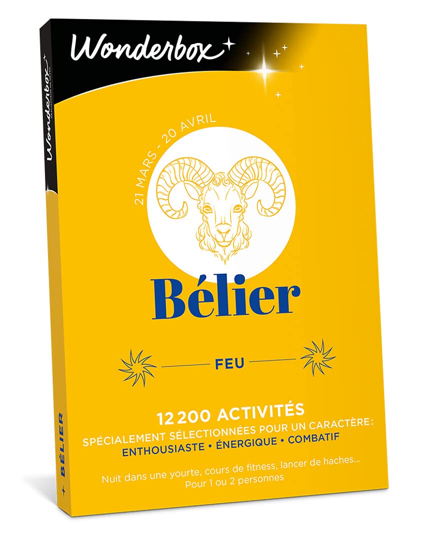 Wonderbox Astrologie Bélier coffret cadeau multi 1 activité