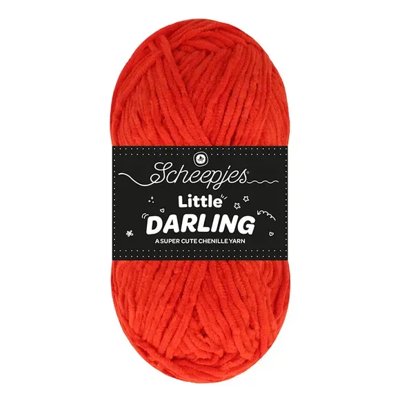 Scheepjes Little Darling fil chenille 417 Strawberry