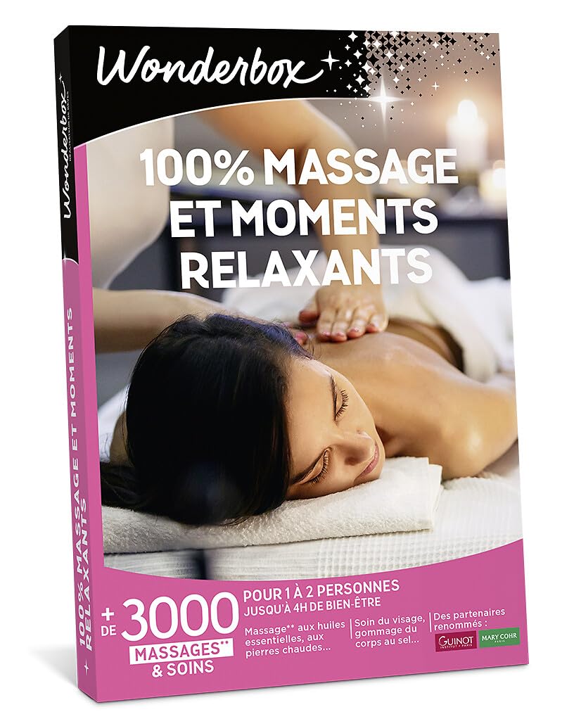 Wonderbox 100% Massage Moments Relaxants coffret 1-2 pers