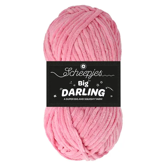 Scheepjes Big Darling 416 Rose fil chenille doux