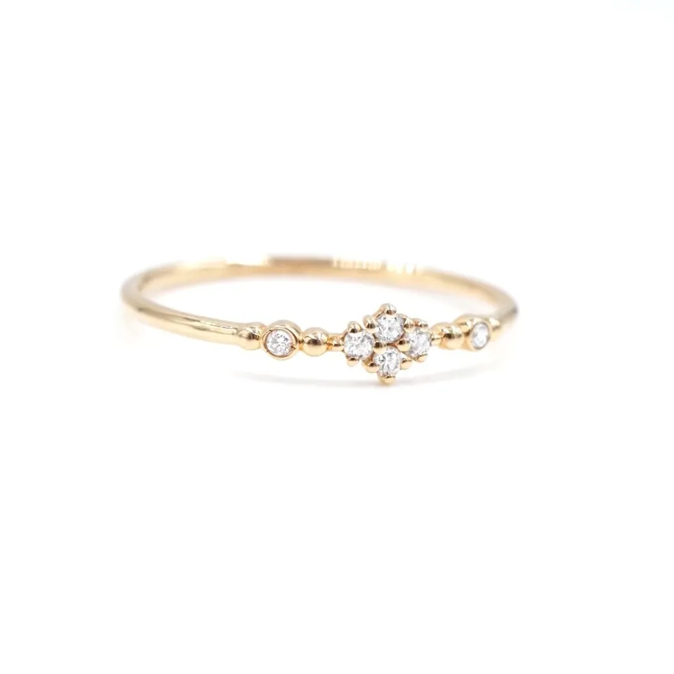 ANGÈLE BROUSSE Eternity bague fine or jaune 18 carats diamants