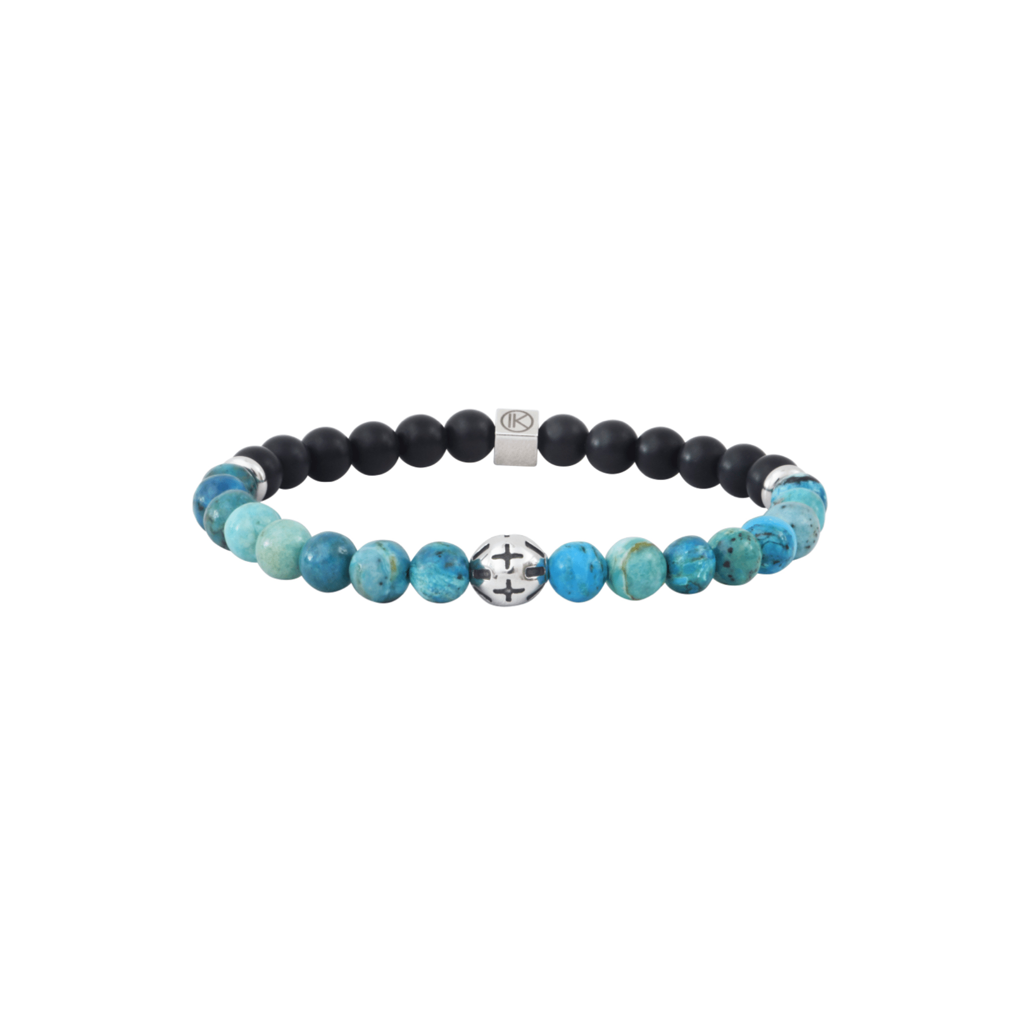 IKOBA Bracelets bracelet opale bleue lave 6 mm