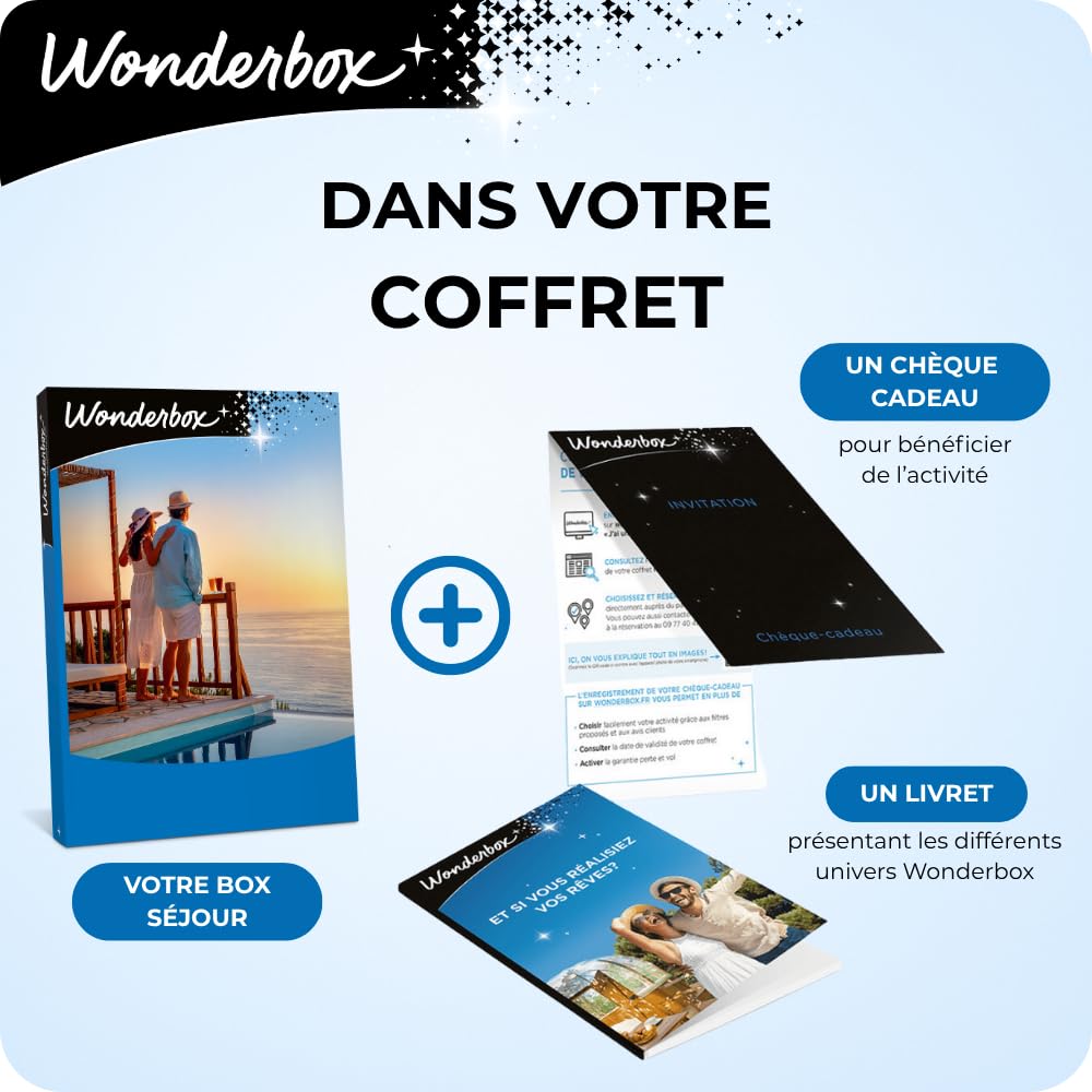 Wonderbox Week-End en Amoureux coffret séjour 2 nuits pour 2
