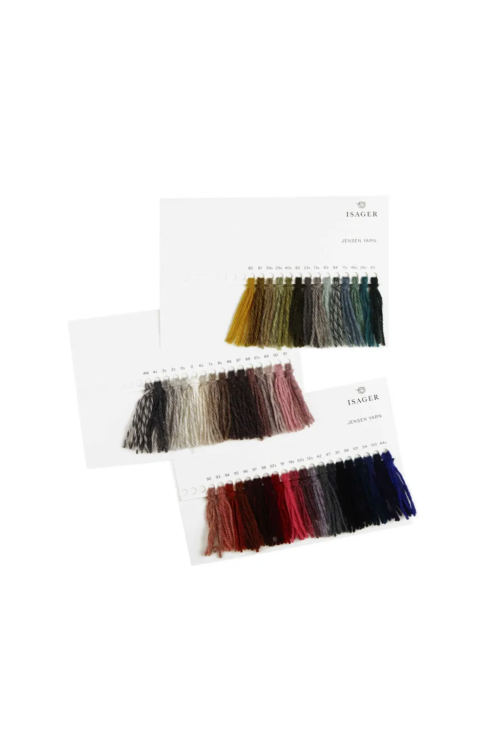 Isager Accessories Jensen Yarn Farvekort nuancier laine
