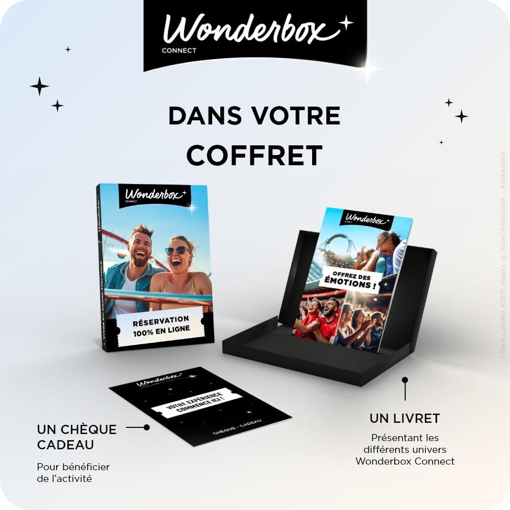 Wonderbox Connect Multi Parcs coffret cadeau 2 personnes parc