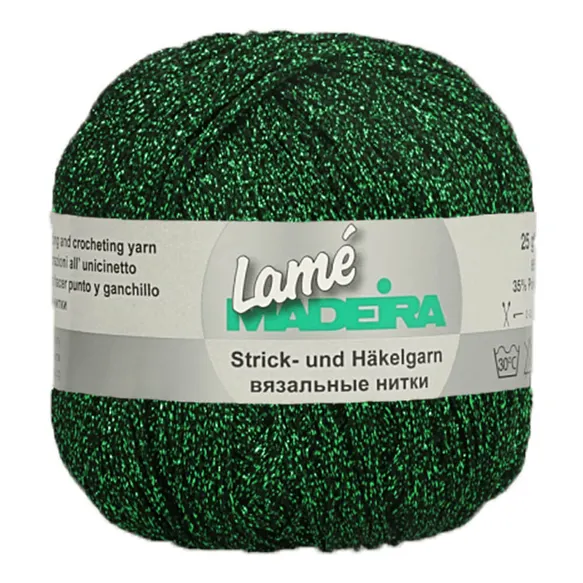 Madeira Lamé 458 fil métallique vert 25 g