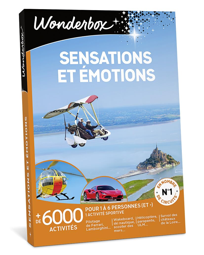 Wonderbox Sport Sensations et Emotions coffret cadeau sport