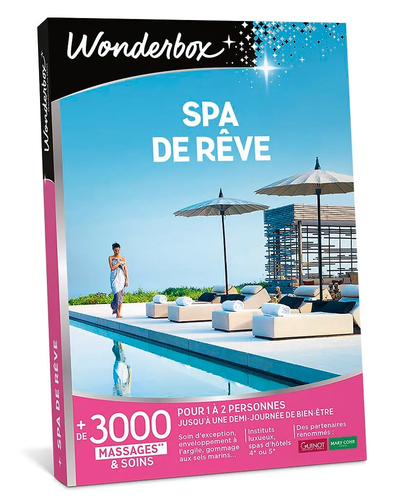 Wonderbox Spa de Rêve coffret bien-être 1-2 pers soin spa