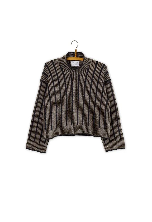 Isager Edda Sweater kit tricot pull femme laine