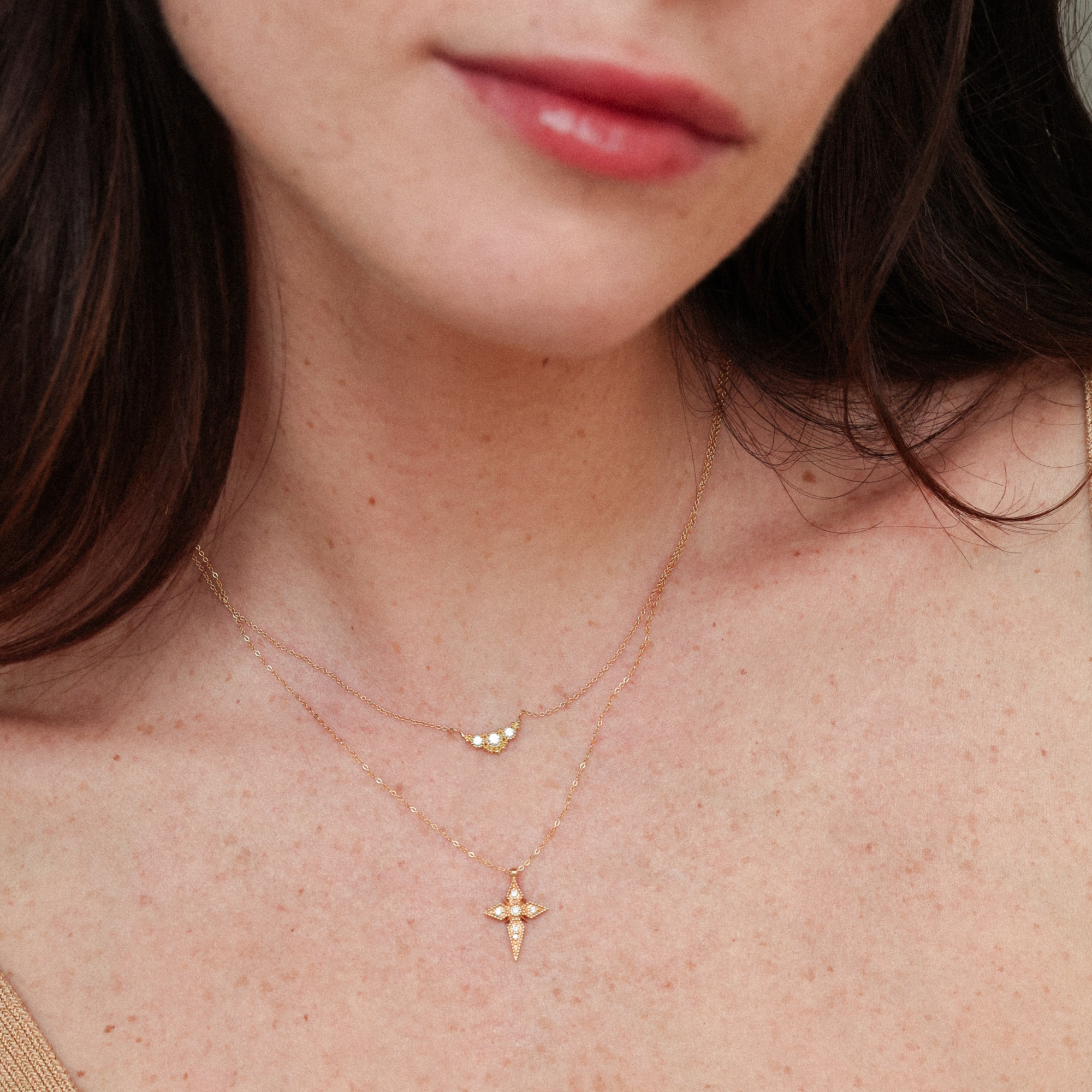 Angèle Brousse Susie Collier Or Jaune 18 Carats Topazes