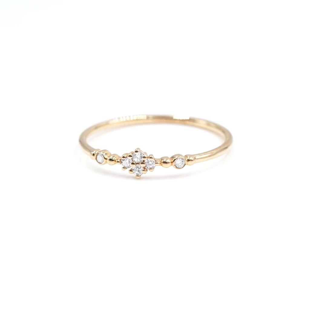 ANGÈLE BROUSSE Eternity bague fine or jaune 18 carats diamants