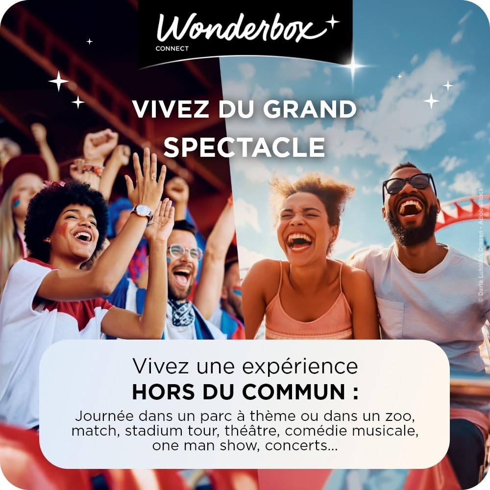 Wonderbox Connect Multi Parcs coffret cadeau 2 personnes parc