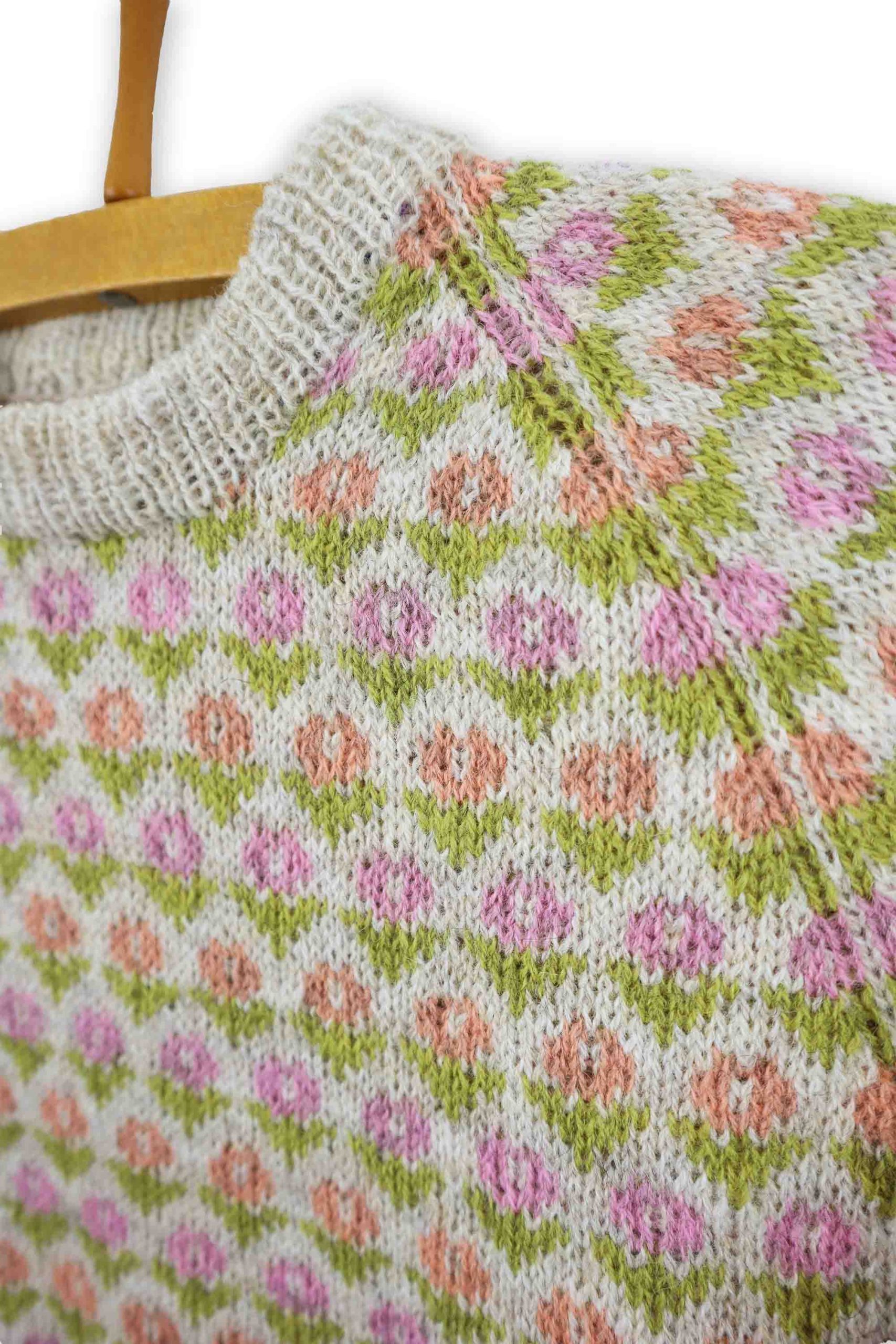 Isager Blomster kit tricot laine pull femme