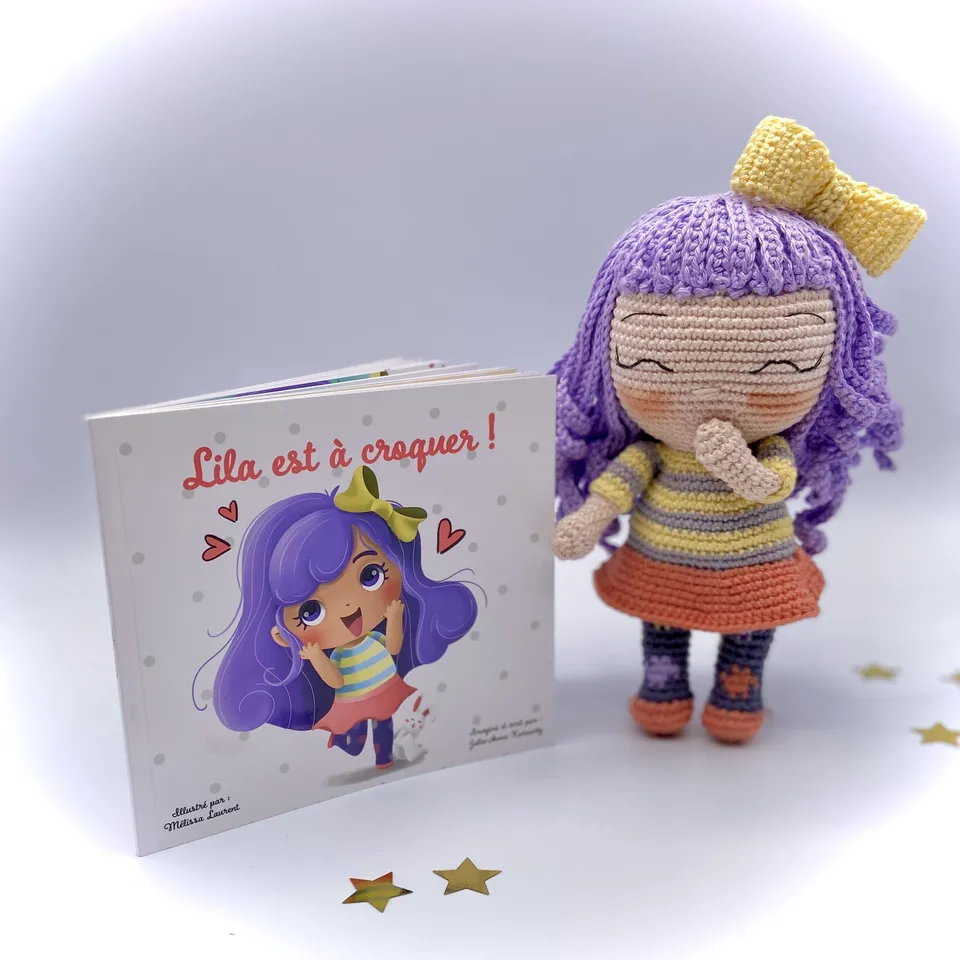 Lila signe avec bébé tutoriel crochet bébé