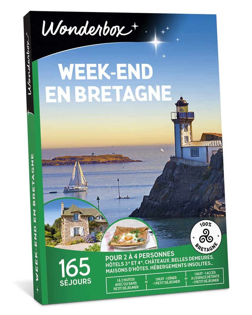 Wonderbox Week-End en Bretagne coffret cadeau 2 pers séjour