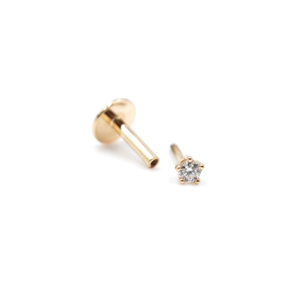 ANGÈLE BROUSSE Eternity One piercing or jaune 18 carats diamant