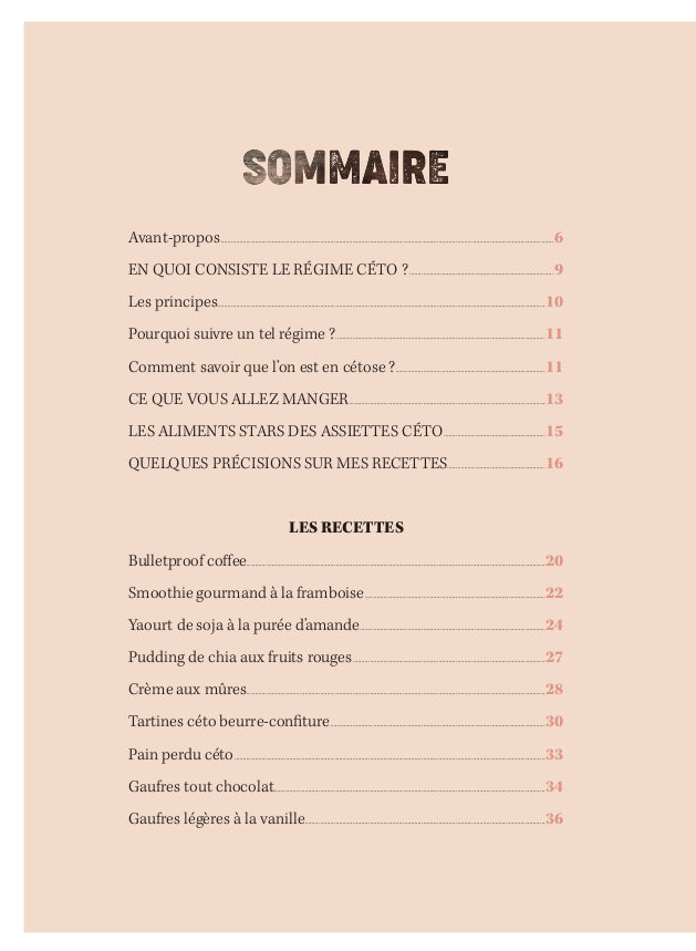Souccar Guide 30 p'tits dej céto livre broché cuisine