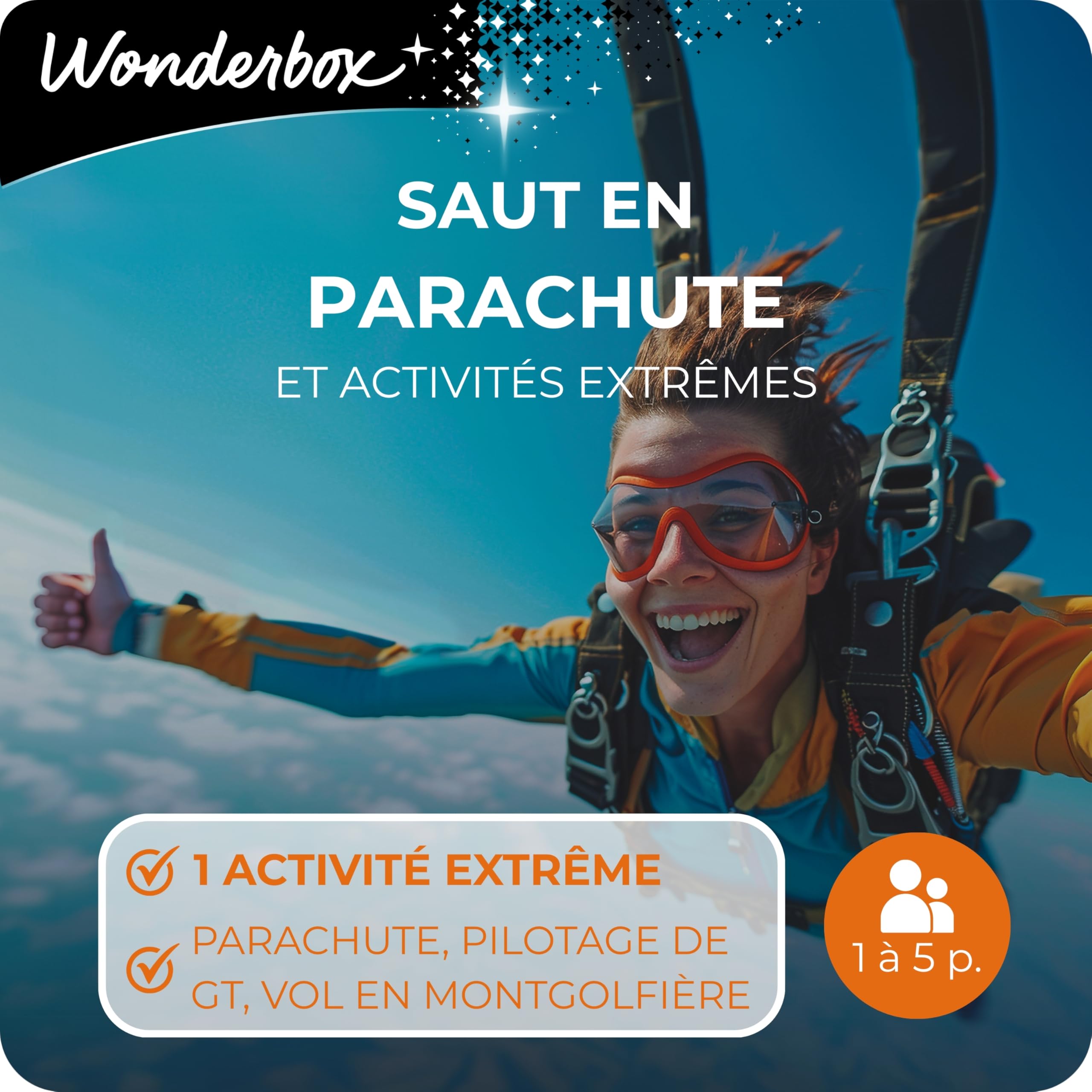 Wonderbox Sensation Saut en Parachute coffret sport extrême