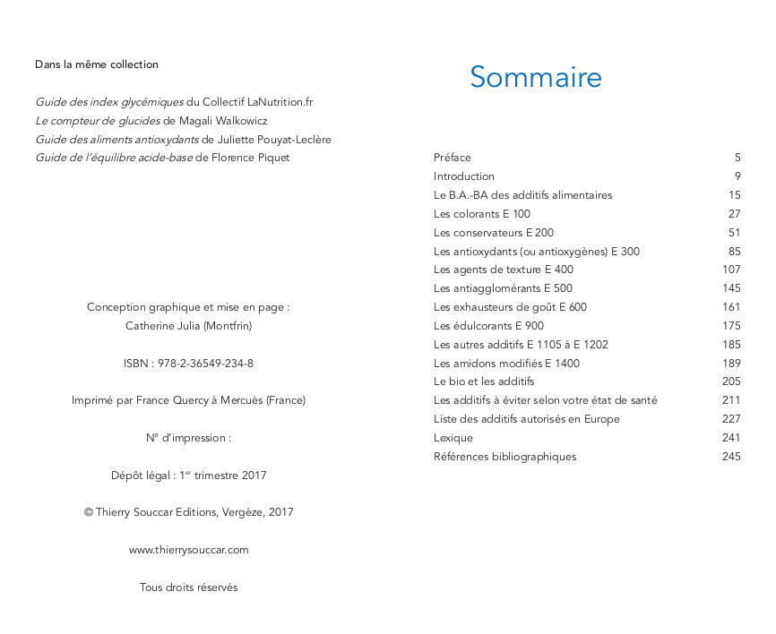 Souccar Guide pratique Le nouveau guide des additifs livre broché