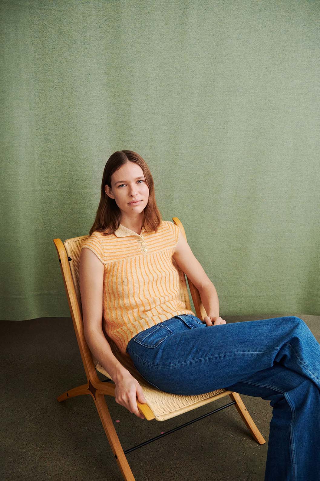 Isager Yarn Kits Kirsten Shirt kit tricot top laine