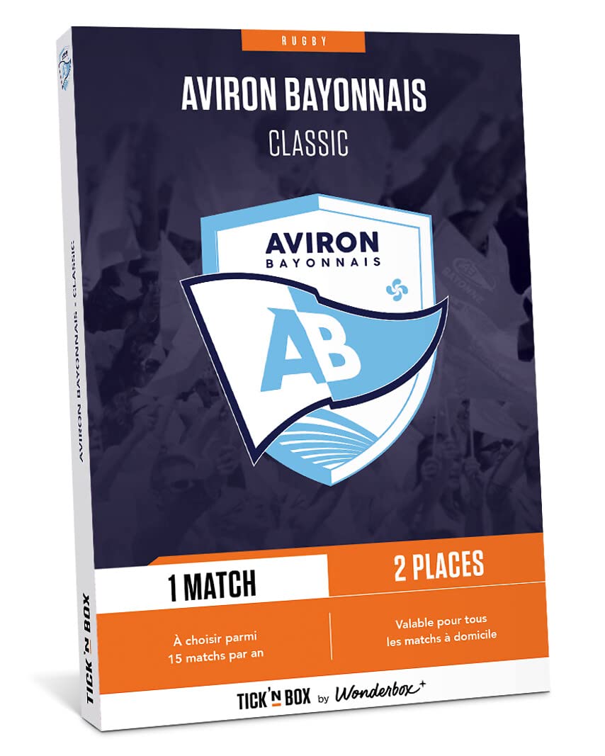 Wonderbox Aviron Bayonnais coffret cadeau match rugby