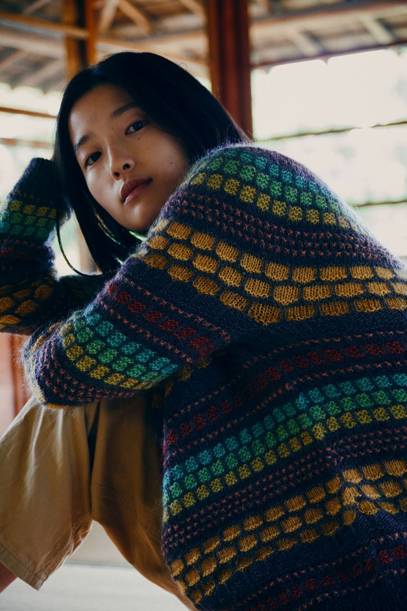 Isager Kagemusha kit tricot laine pull
