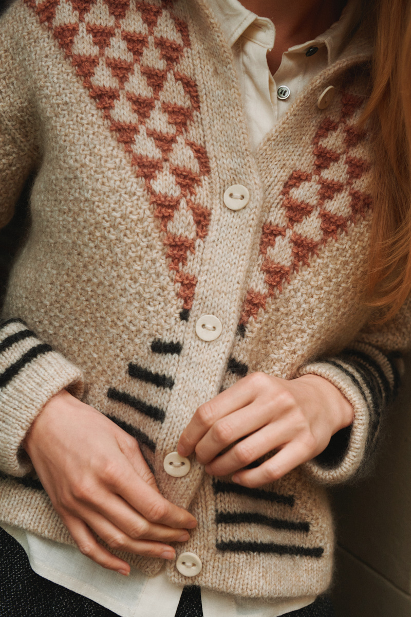 Isager Yarn Kits Alice Jacket kit tricot veste laine
