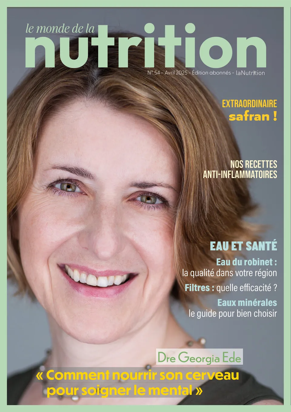 Souccar Monde de la Nutrition N54 magazine pdf avril 2025