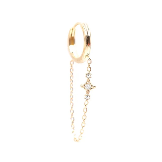 Angèle Brousse Susie créole chaîne or 18 carats diamants blancs