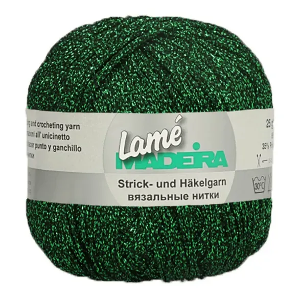 Madeira Lamé 458 fil métallique vert 25 g