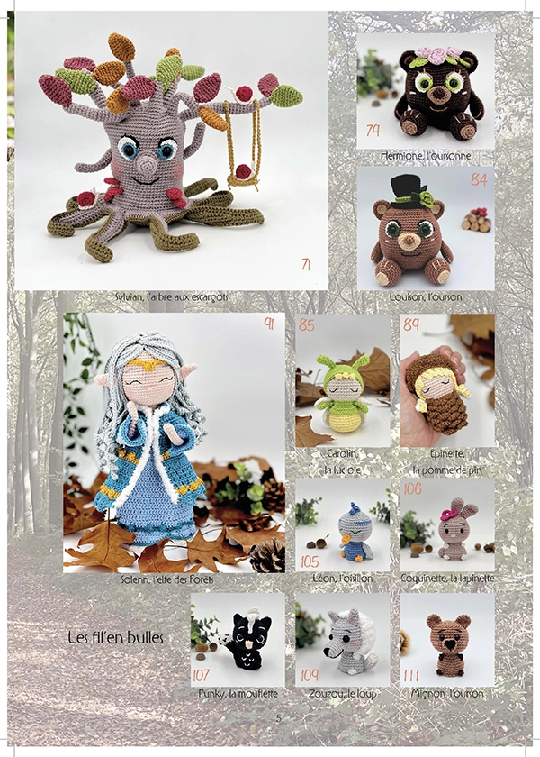 Valerie Fil un Crochet La Forêt Enchantée livre crochet forêt A4