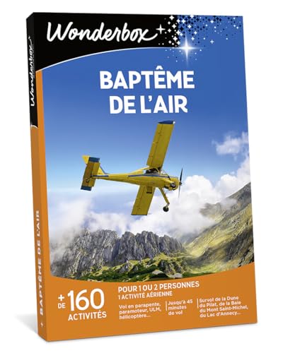 Wonderbox Sport & aventure Baptême de l'air coffret cadeau 1-2 pers