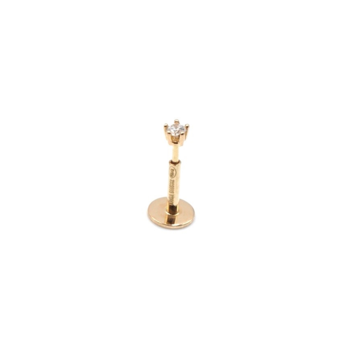 ANGÈLE BROUSSE Eternity One piercing or jaune 18 carats diamant