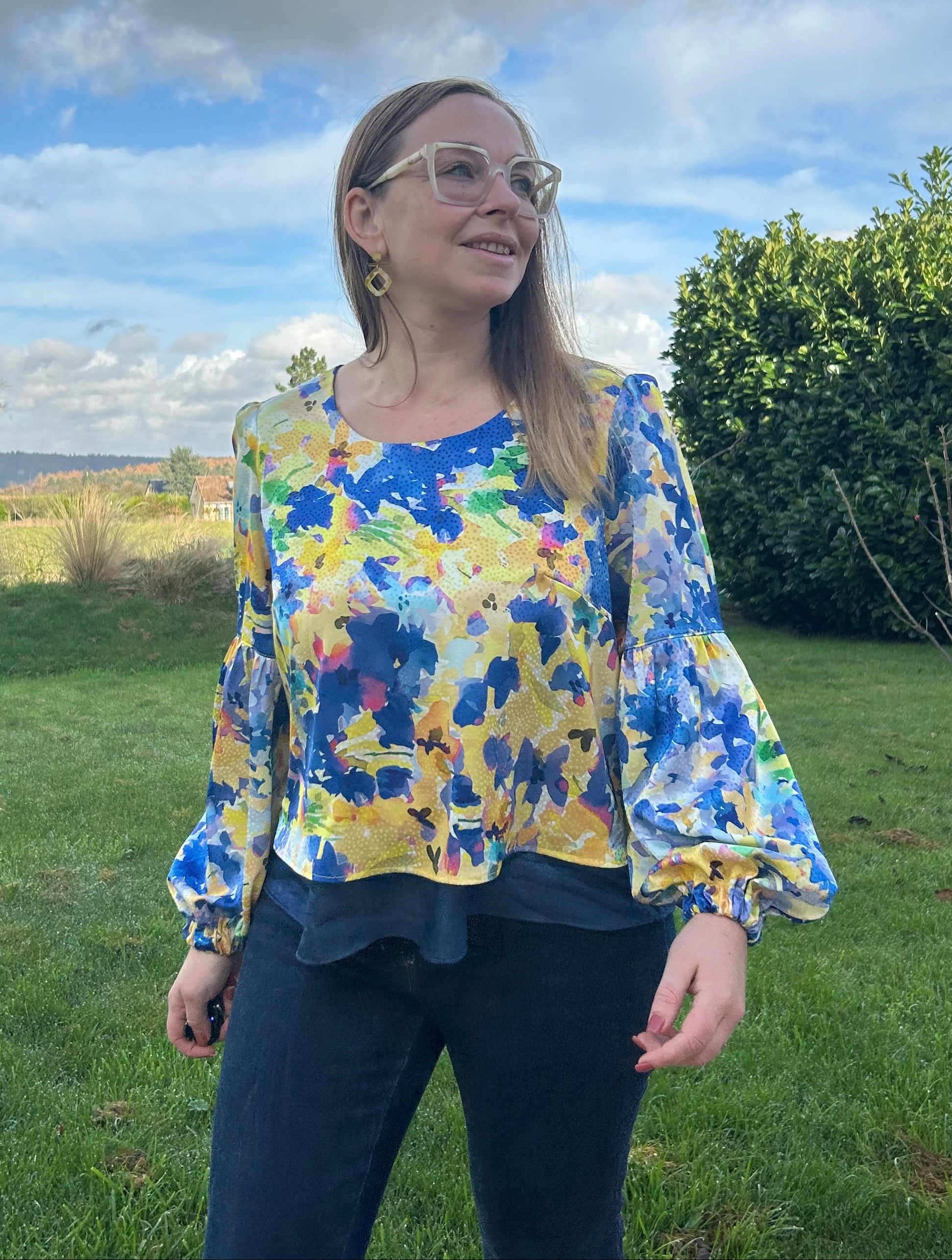 Laeti & Léa Azurée patron couture blouse robe PDF 32-52