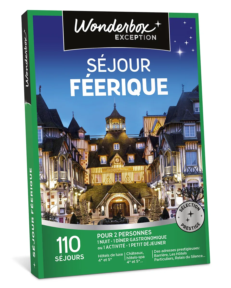 Wonderbox Séjour Féerique coffret séjour 100 nuits luxe
