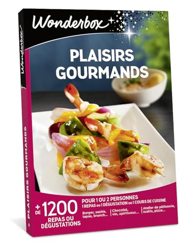 Wonderbox Plaisirs Gourmands coffret restaurant 1-2 pers