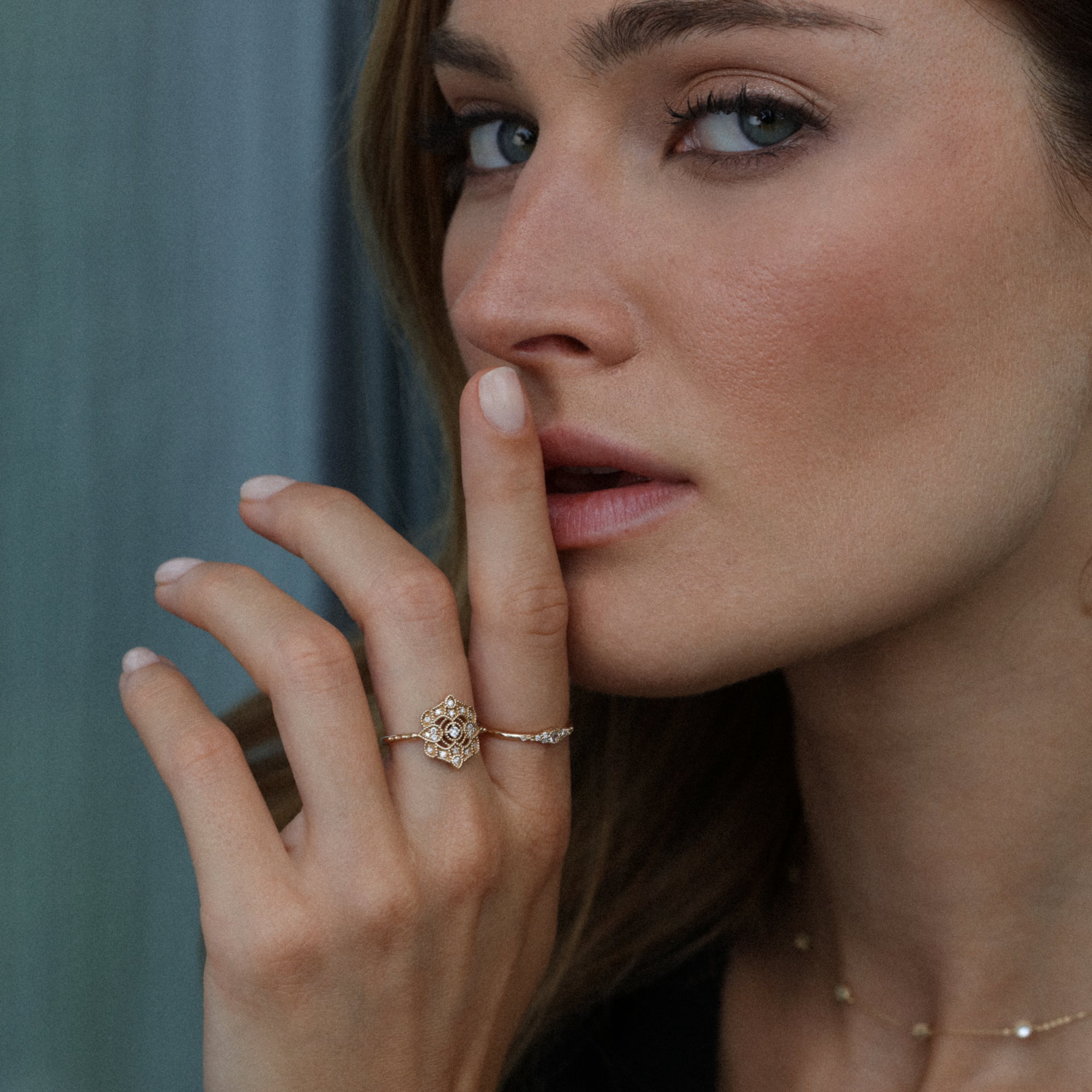 Angèle Brousse Paradis Shiny bague or jaune 18 carats diamants