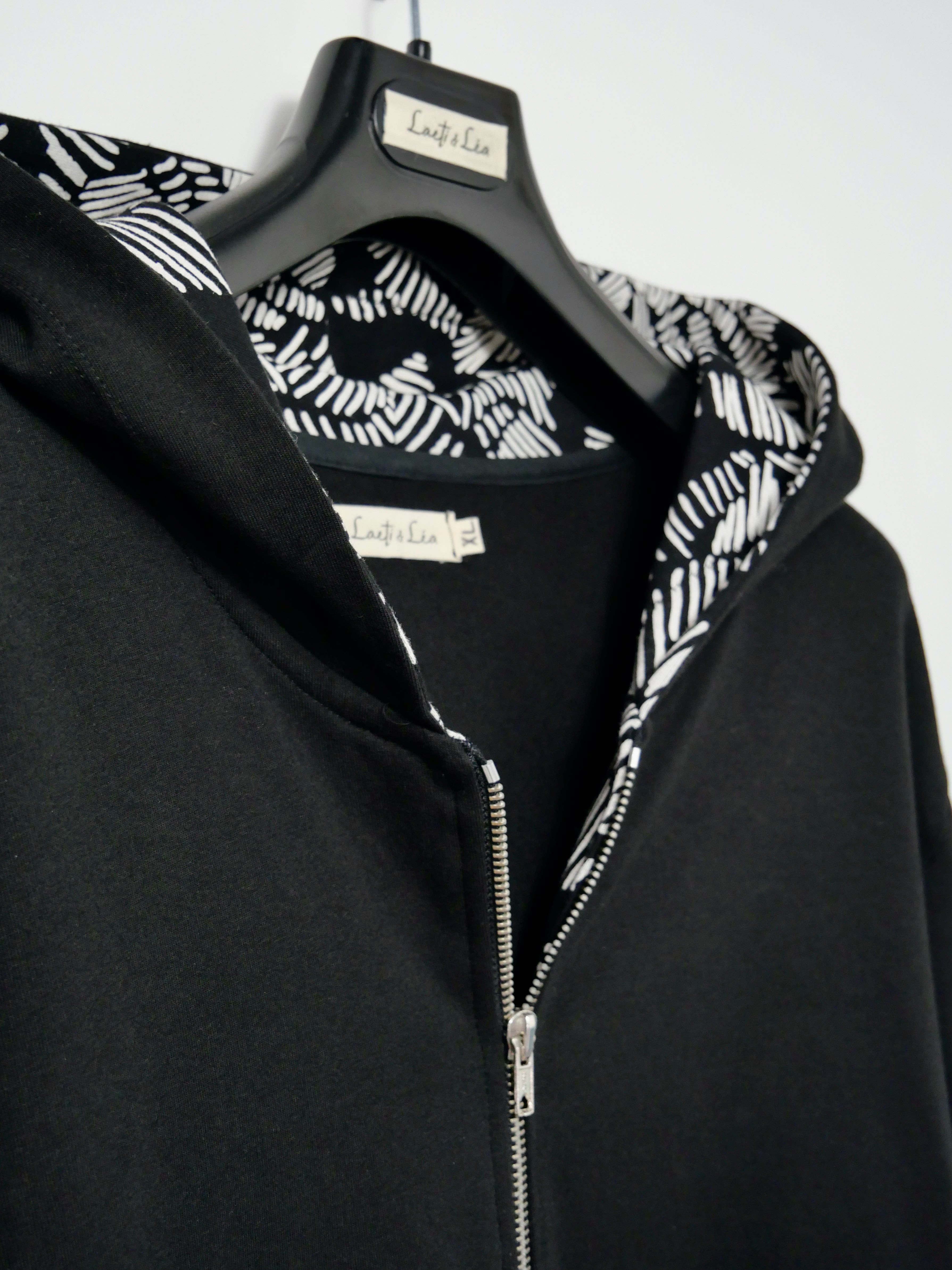 See You At Six French Terry coupon sweat noir coton