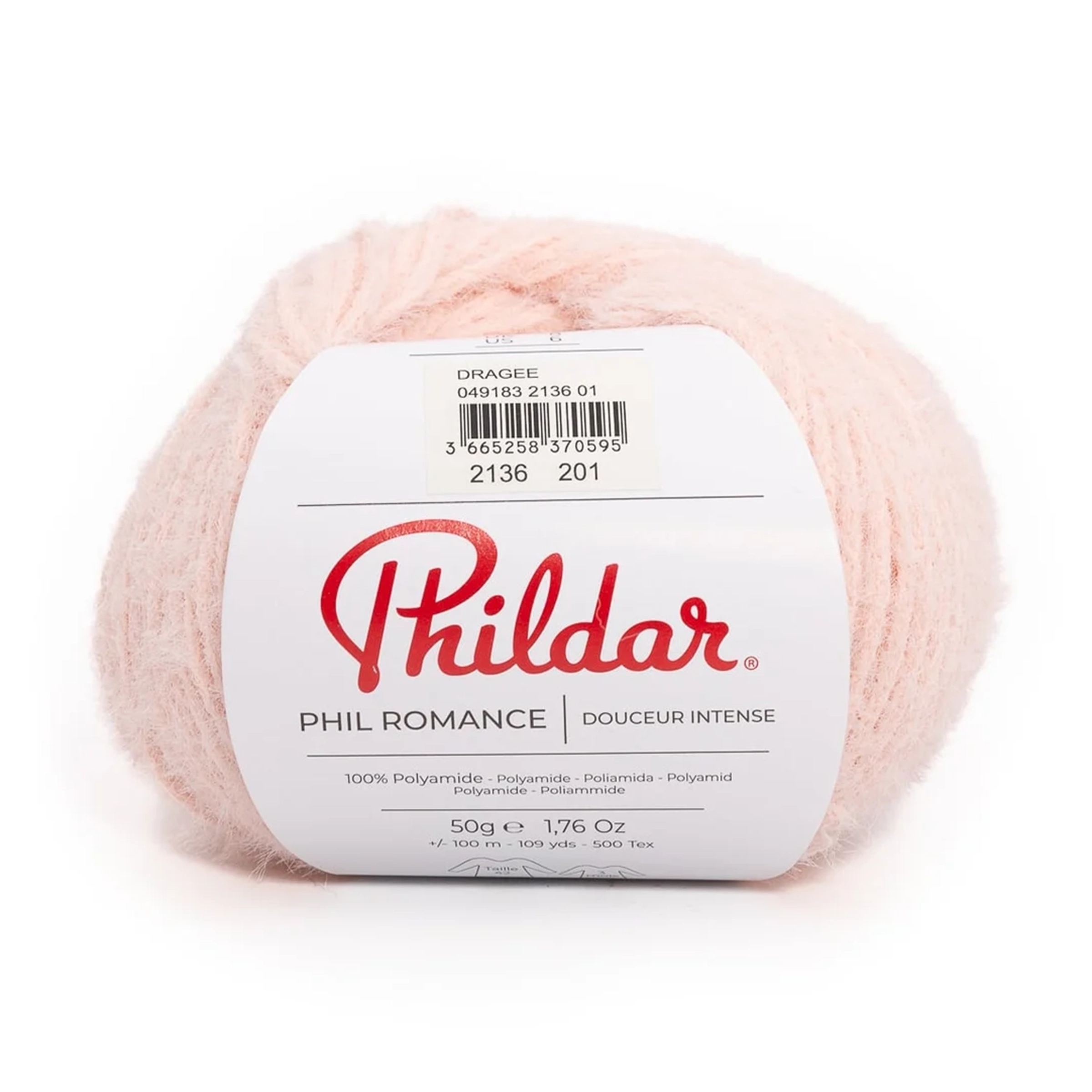 Phildar Phil Romance pelote fantaisie dragée
