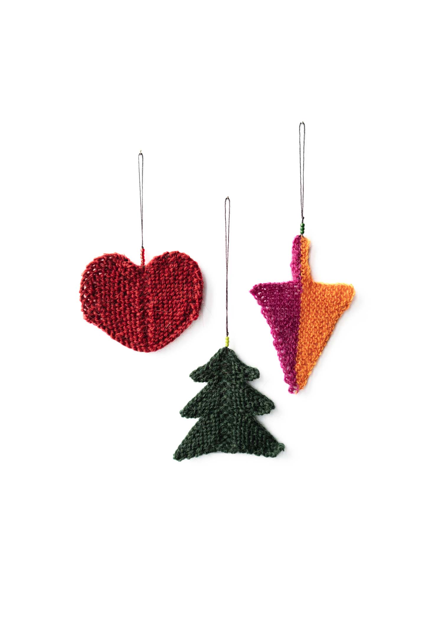 Isager Patterns Christmas ornaments patron tricot Noël