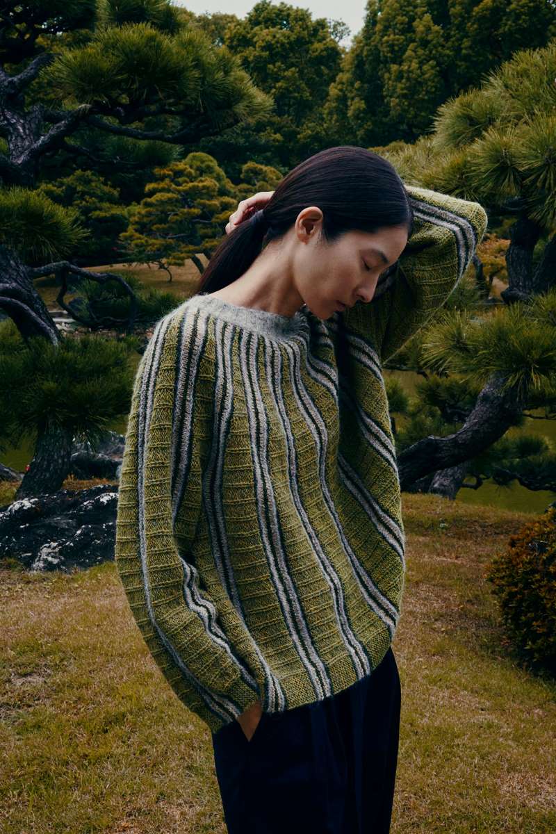 Isager Mussel kit tricot pull laine