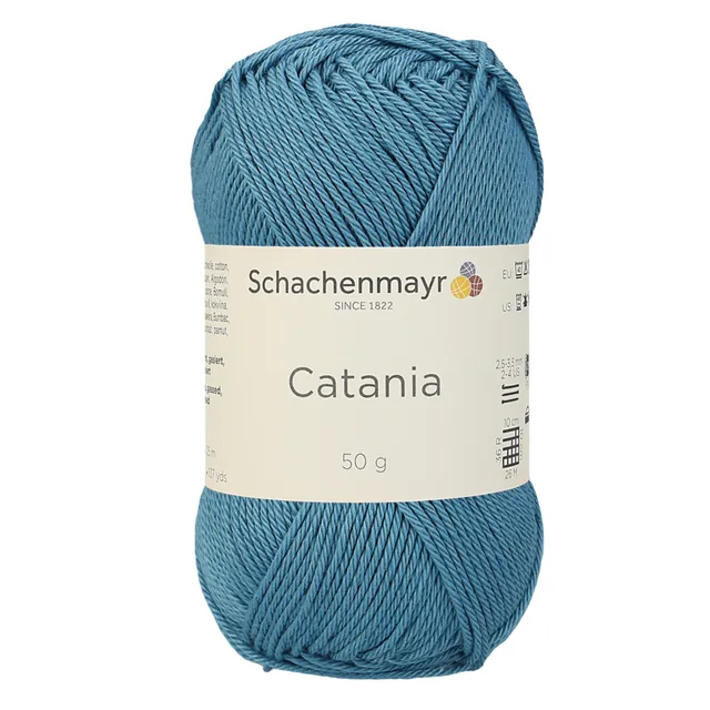 Schachenmayr Catania 0380 Kachelblau fil coton 50 g