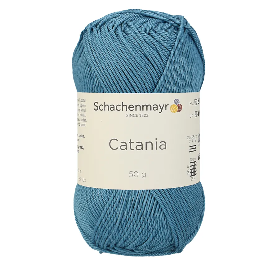 Schachenmayr Catania 0380 Kachelblau fil coton 50 g