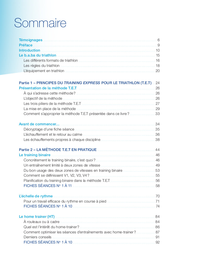Souccar Training express pour le triathlon livre broché endurance