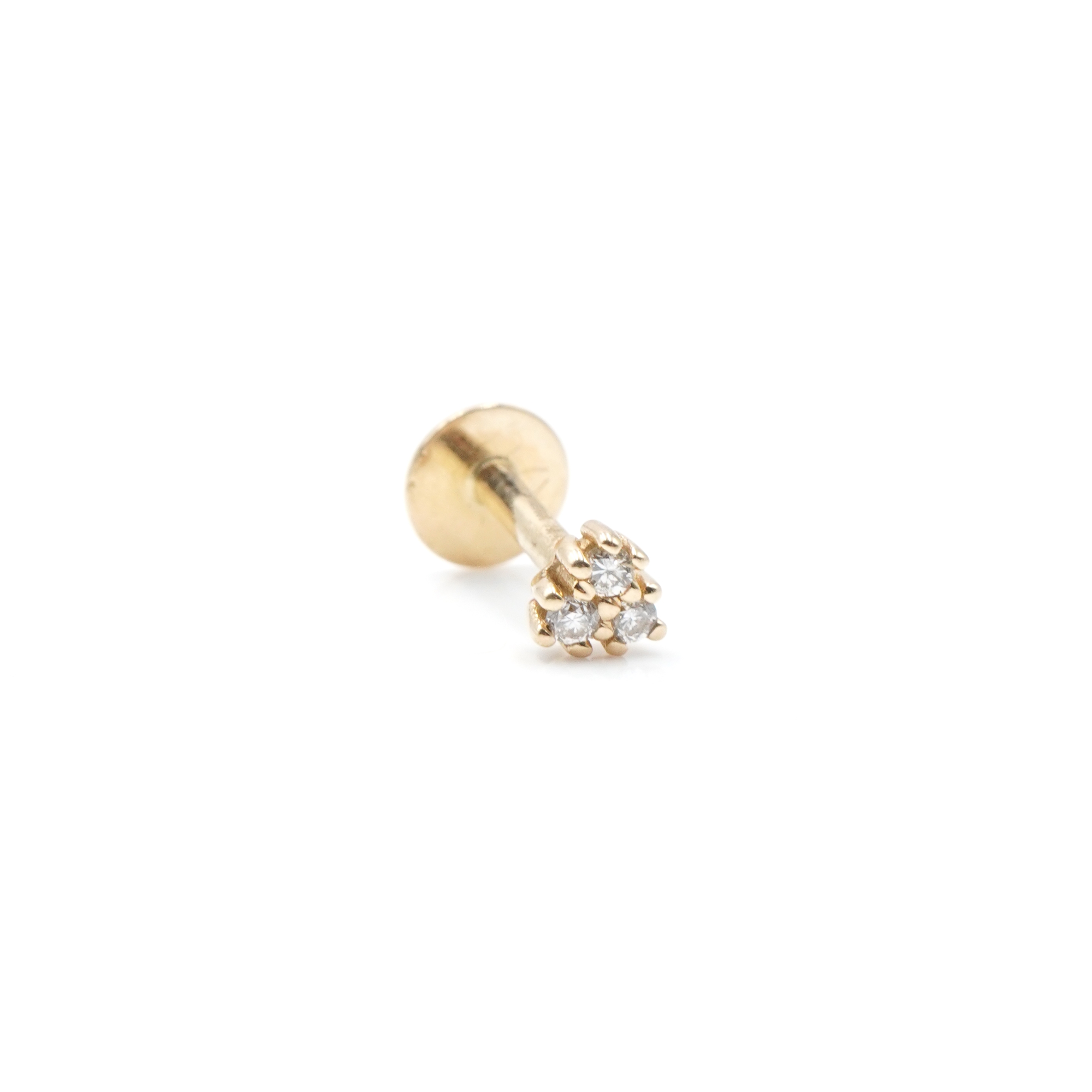 Angèle Brousse Eternity piercing or 3 diamants