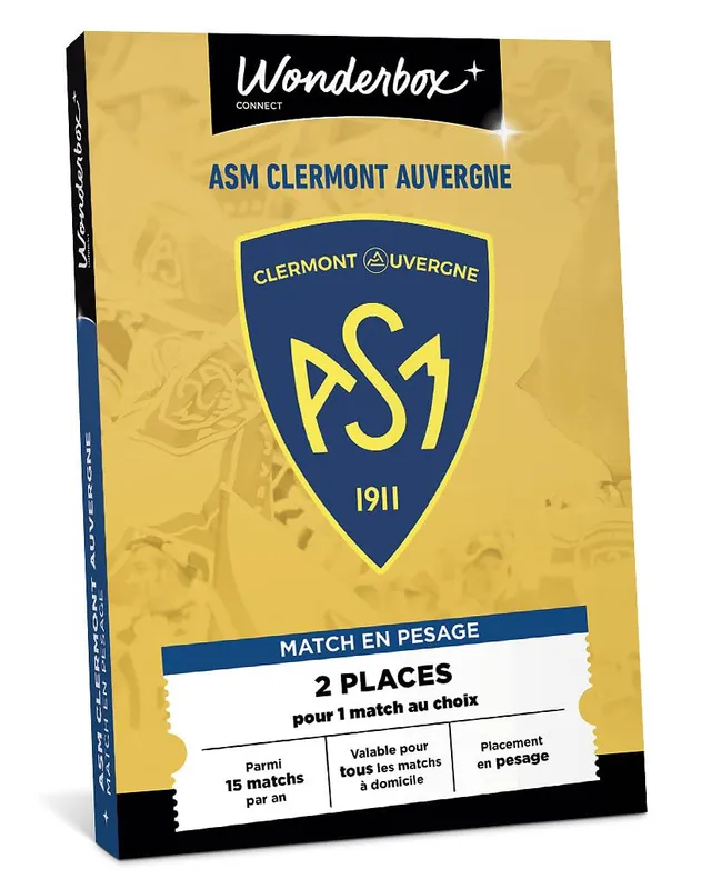 Wonderbox Connect ASM Clermont Supporter coffret 2 pers match