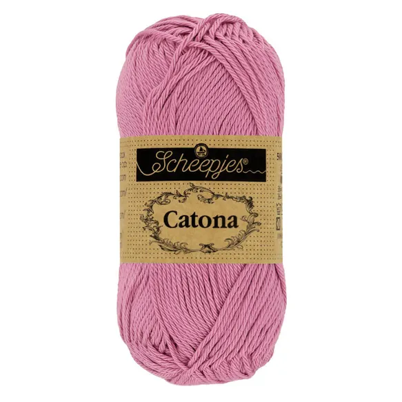 Scheepjes Catona 0398 fil coton rose mercerisé