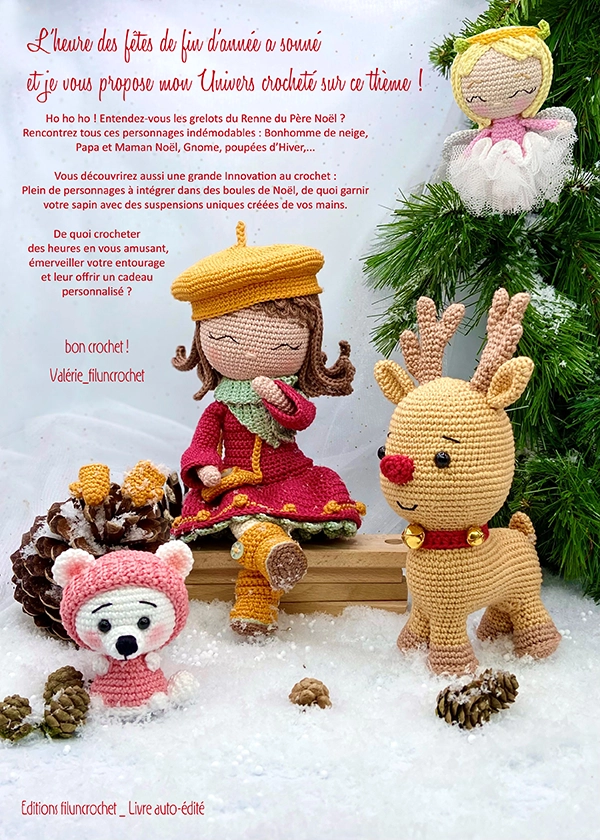 Valerie Fil un Crochet Le Doux Noël de Valerie livre crochet Noël A4