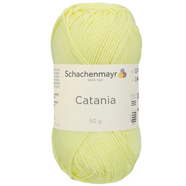 Schachenmayr Catania 0100 Mimose fil coton jaune